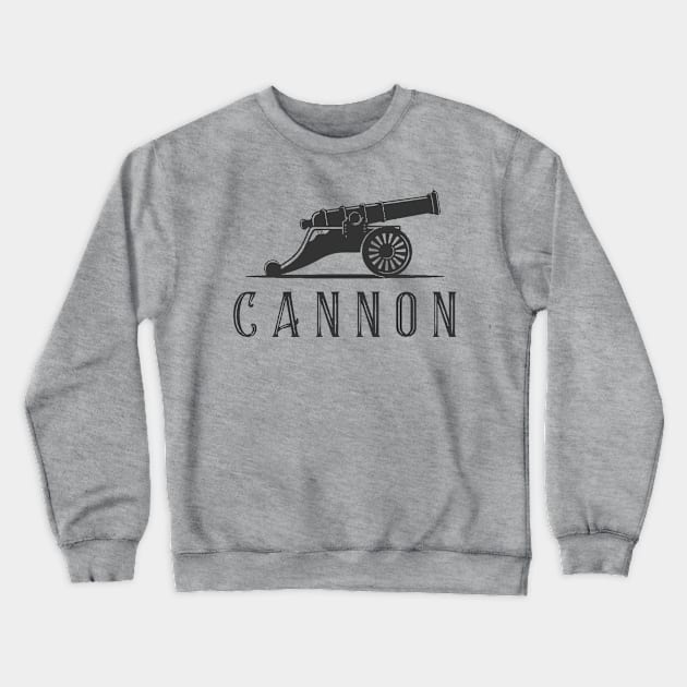 firing Cannon Crewneck Sweatshirt by Teeeshirt